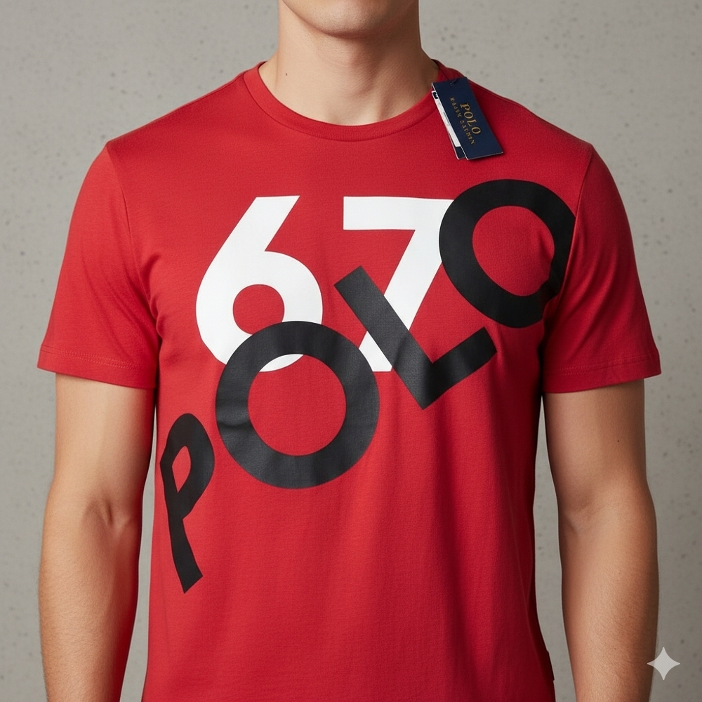 Polo by Ralph Lauren Red Graphic T-Shirt for Men